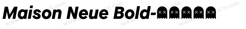 Maison Neue Bold字体转换